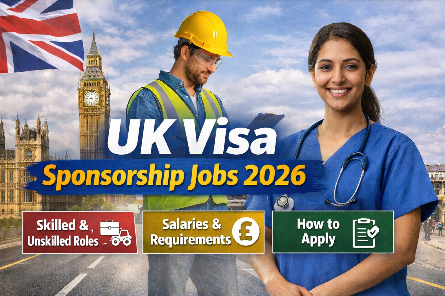 UK Visa Sponsorship Jobs 2026: Skilled & Unskilled Roles Guide