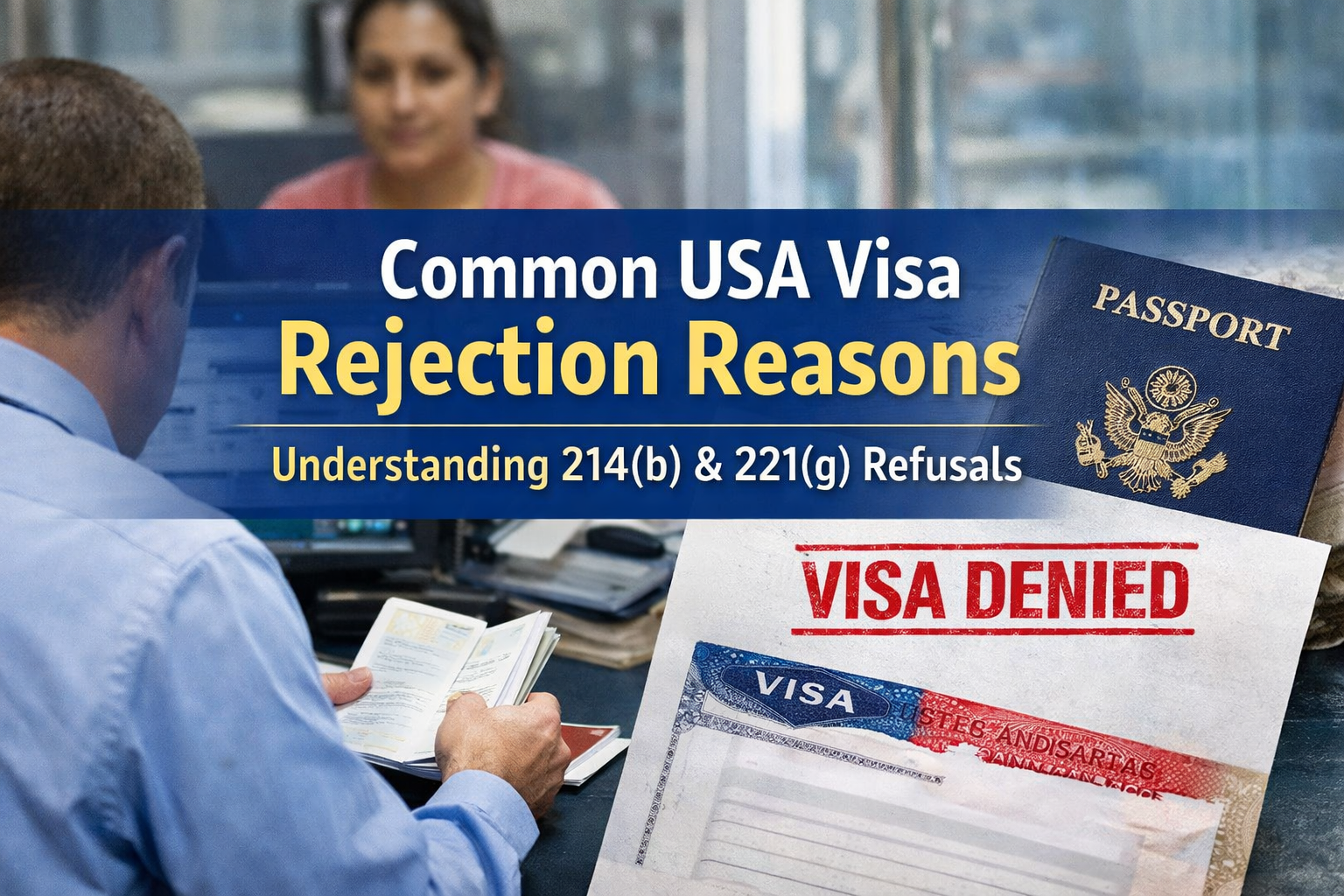 Common USA Visa Rejection Reasons Explained (214b & 221g Guide)